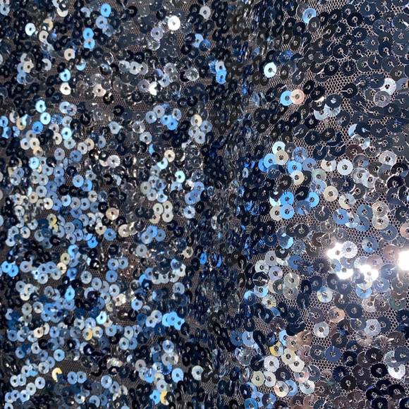 White House Black Market Silver Sequin Pencil Skirt 4 $140.00 Disco Metal whbm - Picture 11 of 11